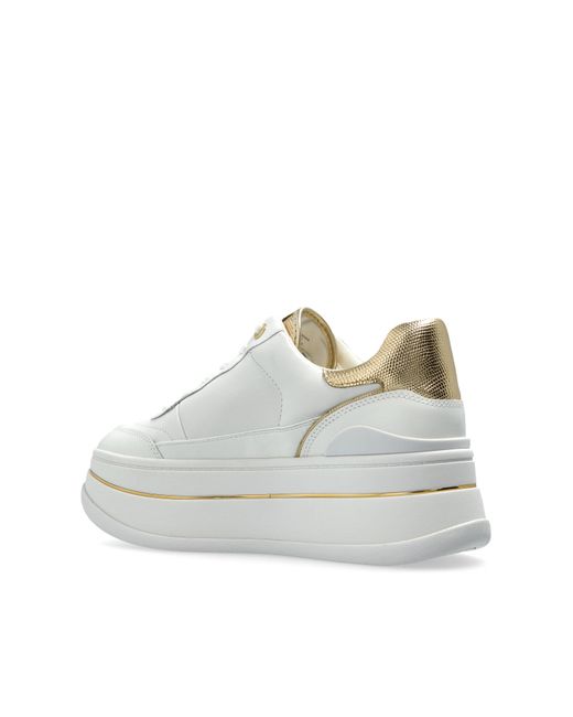 MICHAEL Michael Kors White "Hayes" Platform Sports Shoes