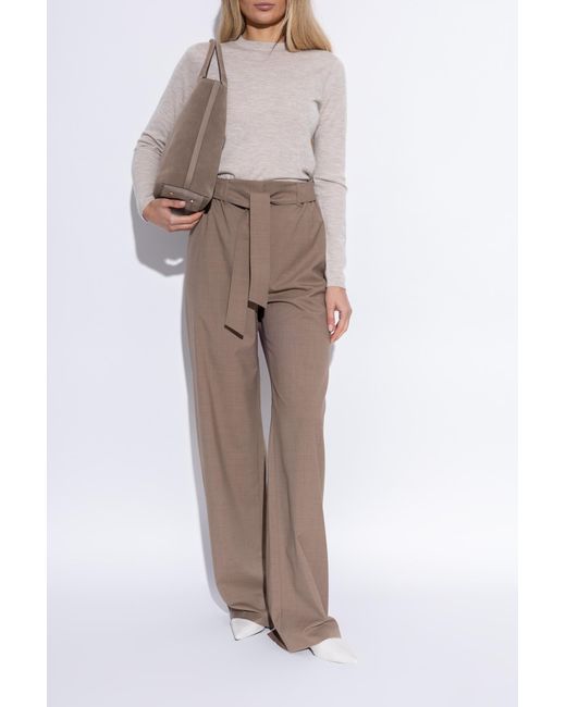 Tod's White Pointed-Toe Ballet Flats