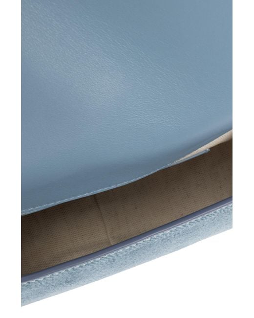 Kate Spade Blue Suede Shoulder Bag