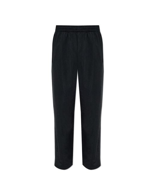 Adidas Originals Black Sweatpants With Straight-Leg Cut for men