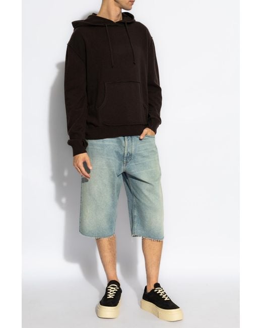Maison Margiela Black Hooded Sweater for men
