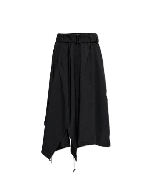 Y-3 Black Skirt With Pockets