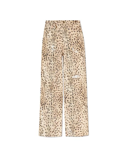 Amiri Natural Wide-Leg Jeans