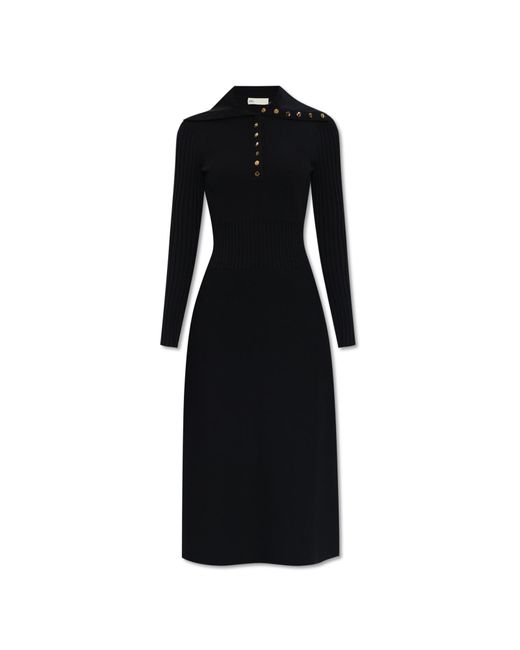 Tory Burch Black Dress With Long Sleeves