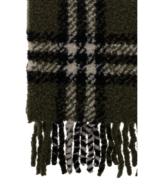 Burberry Green Wool Scarf