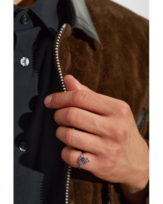 Vivienne Westwood White Ring 'Feodorita' for men