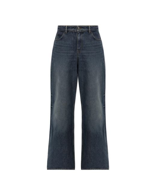 Courreges Blue Wide-Leg Jeans for men