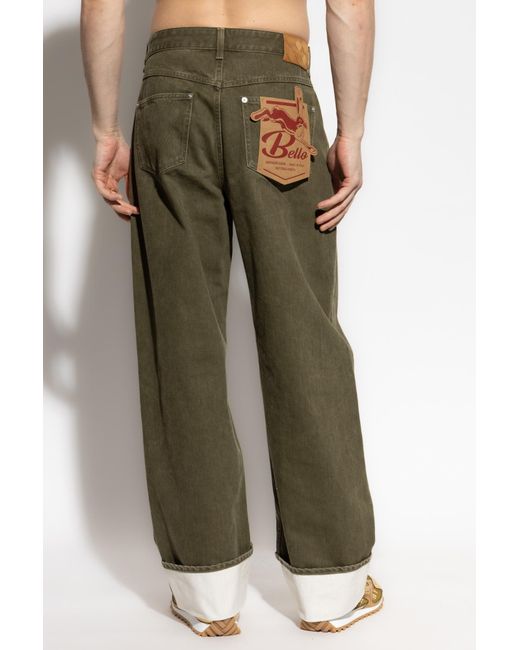 Bottega Veneta Green Jeans With Pockets for men