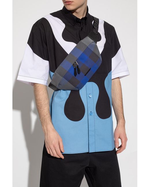 Burberry 'sonny Medium' Belt Bag in Blue for Men