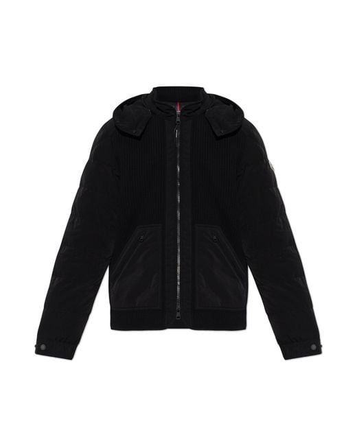 Moncler Black Puffer Jacket 'Pelat' for men