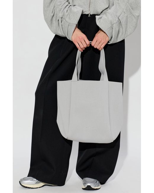 Samsøe & Samsøe Gray Shoulder Bag 'Samira' Shopper Type