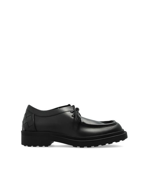 Bottega Veneta Black Leather Shoes 'Ben' for men