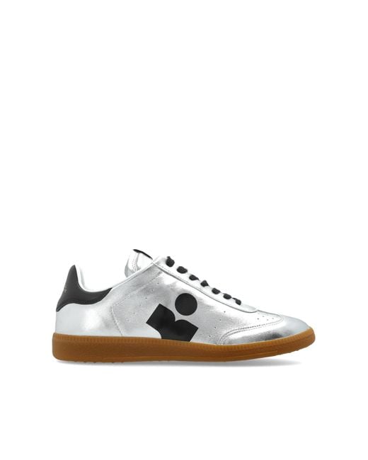 Isabel Marant Natural 'Kaycee' Leather Sneakers