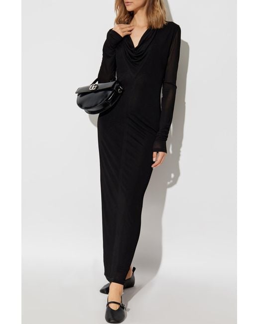 Totême  Black Toteme Draped Dress
