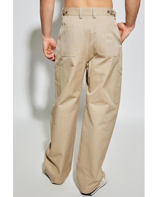 Givenchy White Cargo Trousers for men