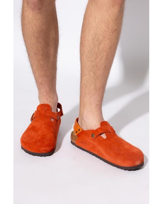 Birkenstock Red "Tokio Ii Suede" Shoes for men