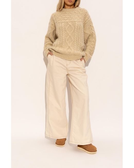 Ugg Natural Suede Shoes 'W Goldenstar Mary Jane'