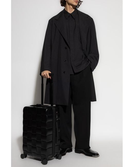 Bottega Veneta Black Wool Coat for men