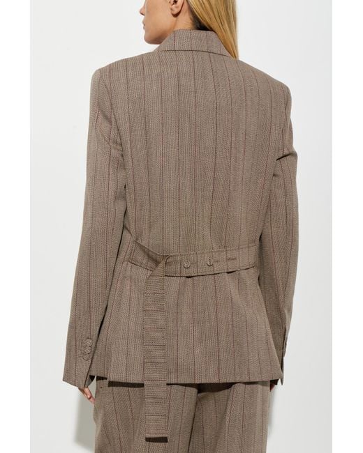 AMI Natural Wool Blazer With Double Vent
