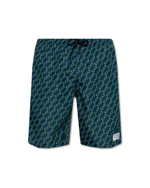 EA7 Swim Shorts in Navy Blue (Blue) for 