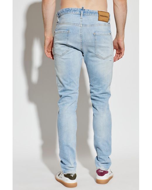 DSquared² Blue Teddy Jeans for men