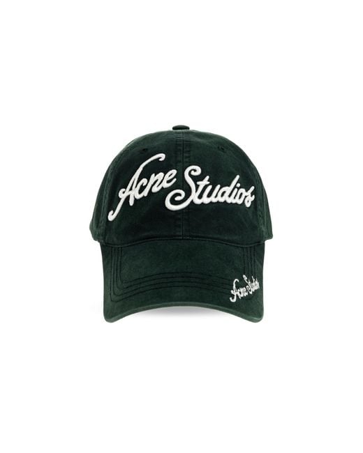 Acne Black Baseball Cap