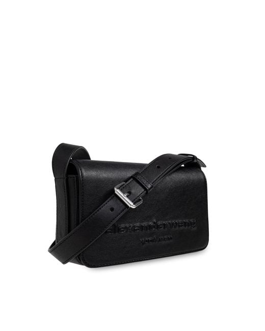 Alexander Wang Black Shoulder Bag 'Punch Flap'