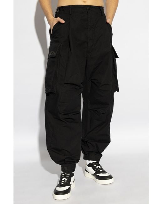 DSquared² Black Cargo Pants for men