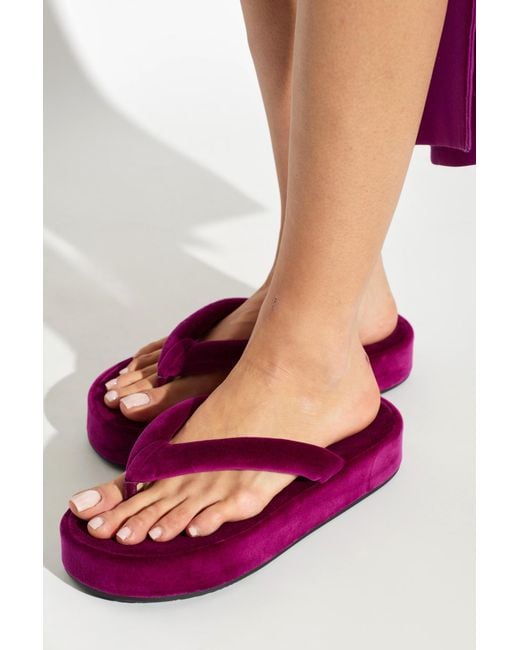 Balenciaga Purple Platform Slides 'Jet Lag'