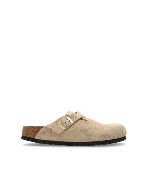 Birkenstock White Clogs "Boston Bs"