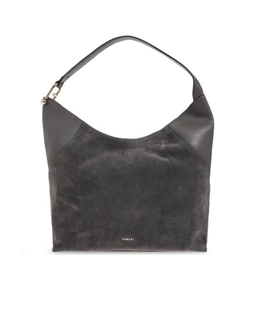 Furla Gray 'Lara L' Shopper Bag