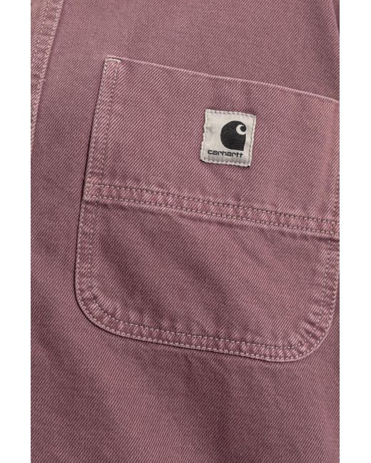 Carhartt Purple Denim Shirt By ,
