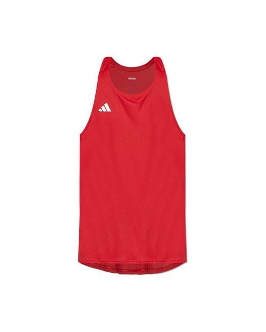 Adidas Originals Red Top From The 'Adizero' Collection for men