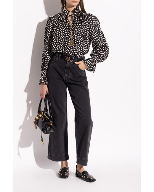 Chloé Black Leather Shoes "Rita"