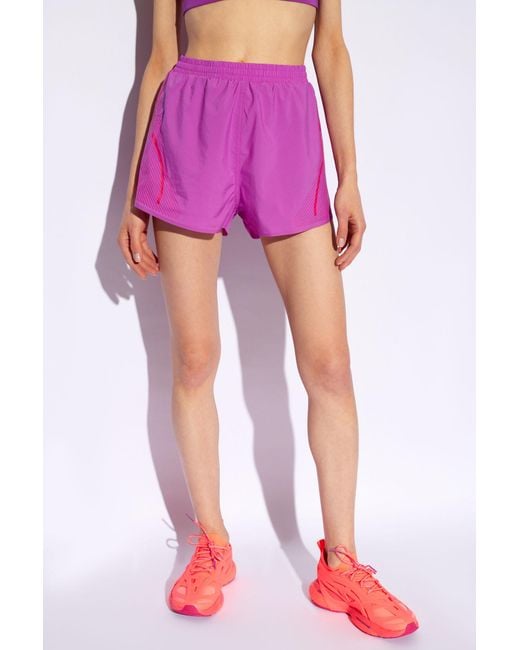 Adidas By Stella McCartney Pink Shorts With Logo