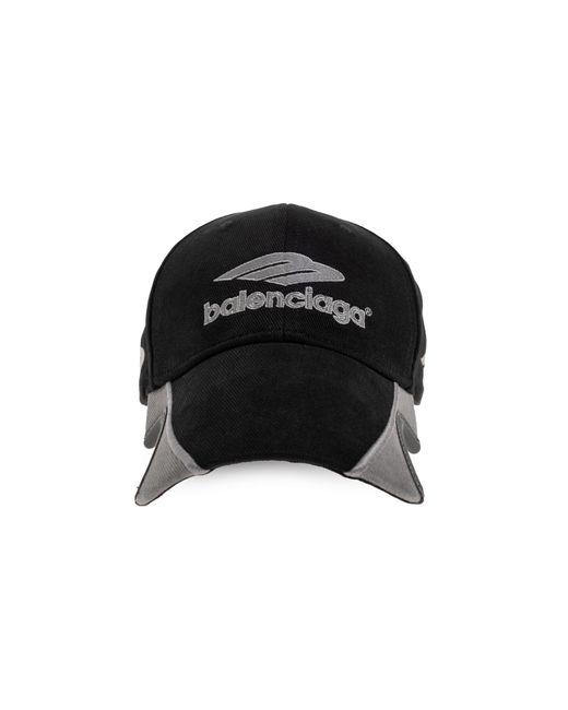 Balenciaga Black Baseball Cap for men