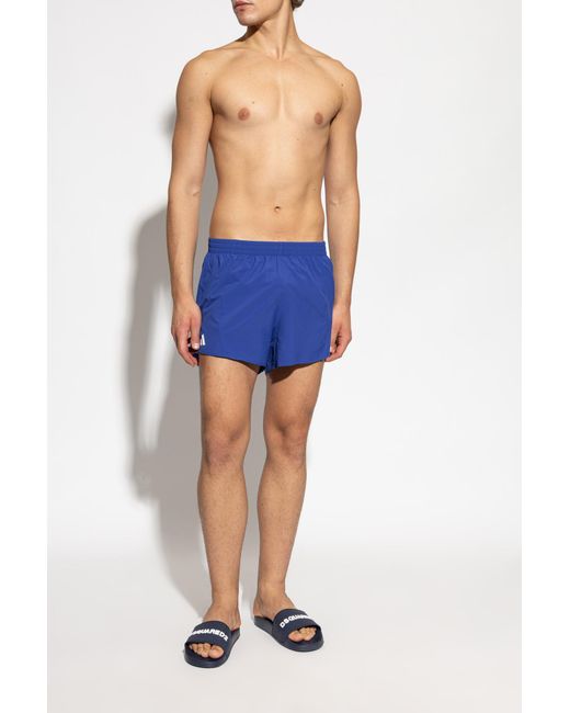 DSquared² Blue Flip-Flops With Logo for men