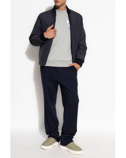 Moncler Gray Sweatshirt With Patch for men