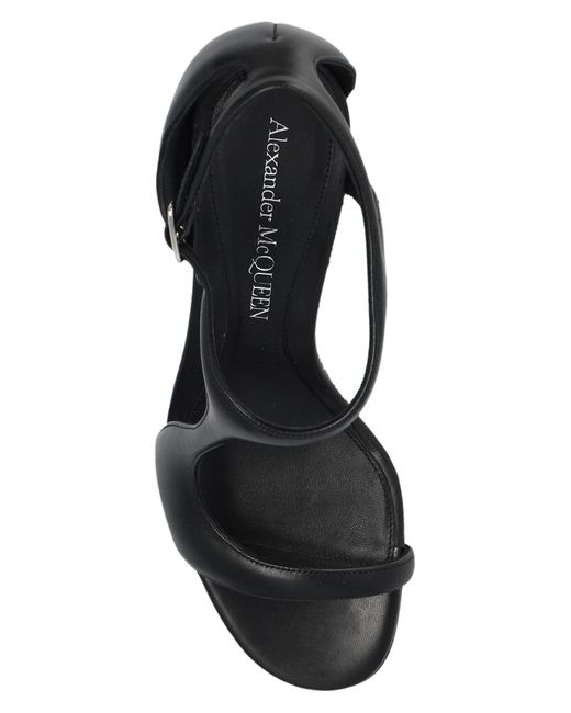 Alexander McQueen Black Heeled Sandals