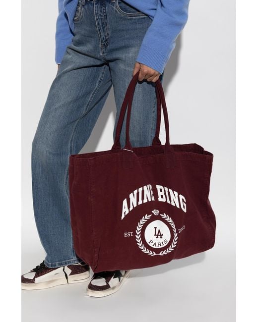 Anine Bing Red Bag 'Leo'