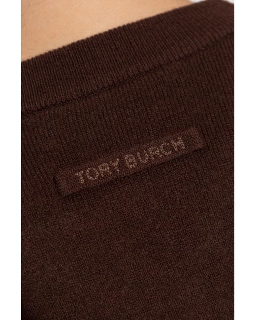 Tory Burch Brown Wool Sweater