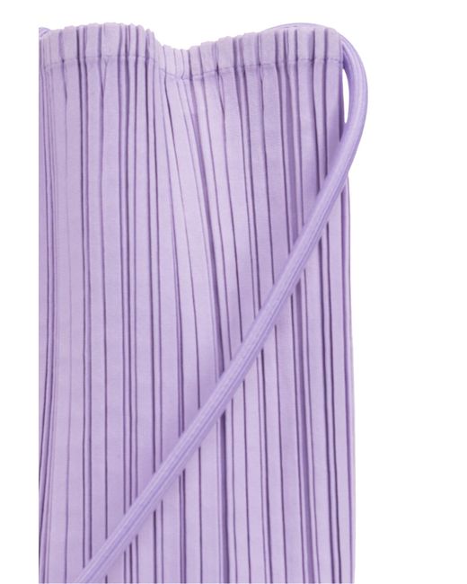 Pleats Please Issey Miyake Purple Shoulder Bag,