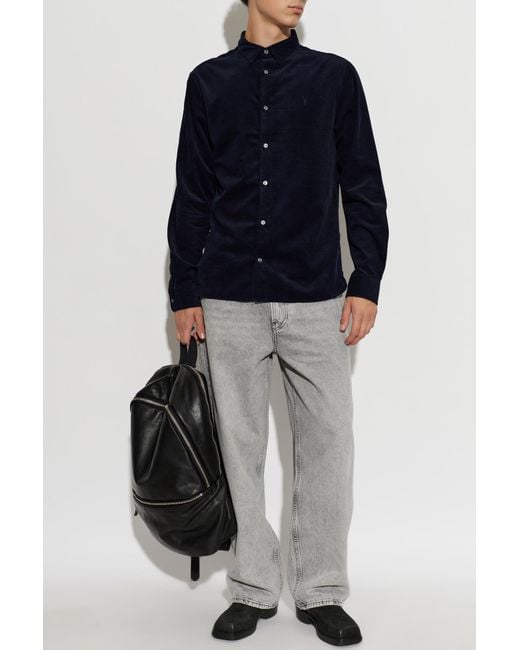 AllSaints Blue 'Birchwood' Shirt for men