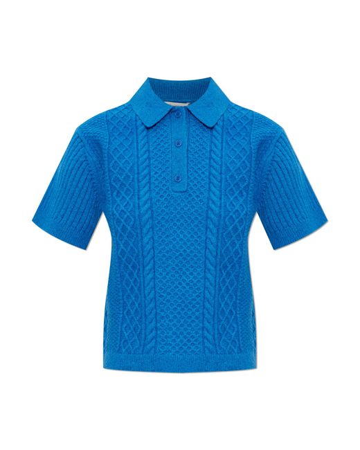 J.W. Anderson Blue Top With Collar