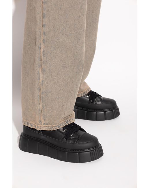 Inuikii Black Shoes "Leather Matilda"