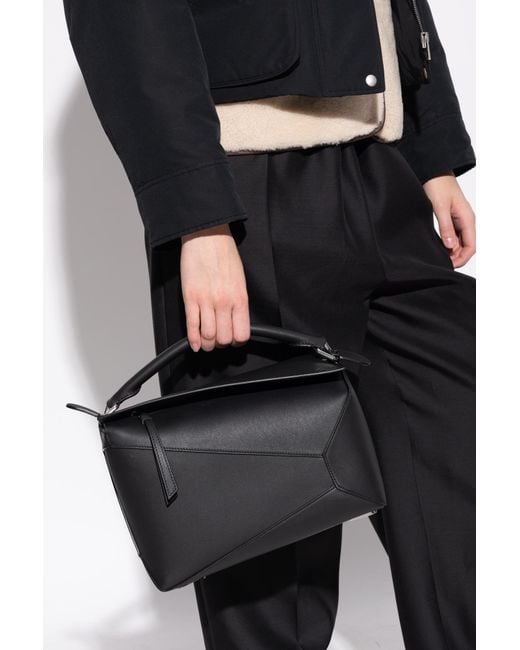 Loewe Black Handbag 'Puzzle Edge Medium'