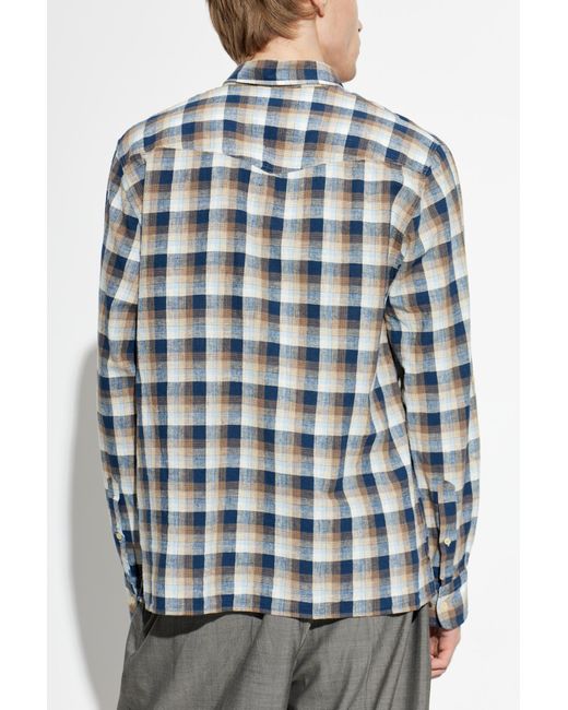 Officine Generale Blue 'Younes' Shirt for men