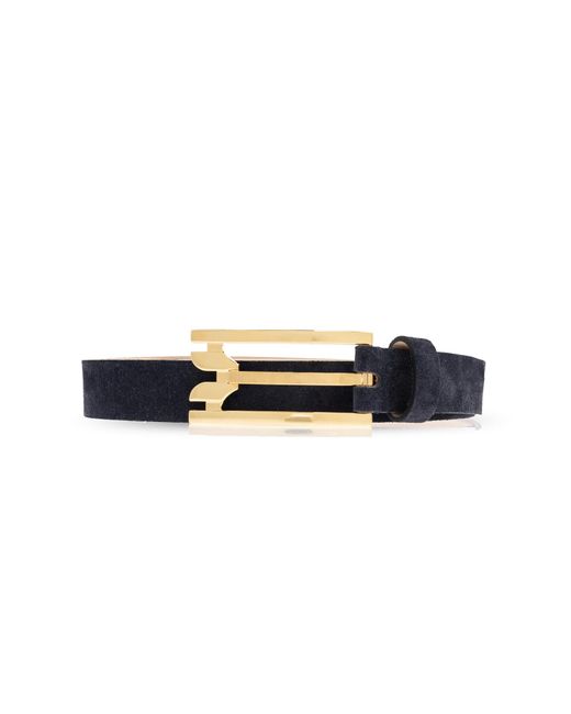 Victoria Beckham Black Leather Belt