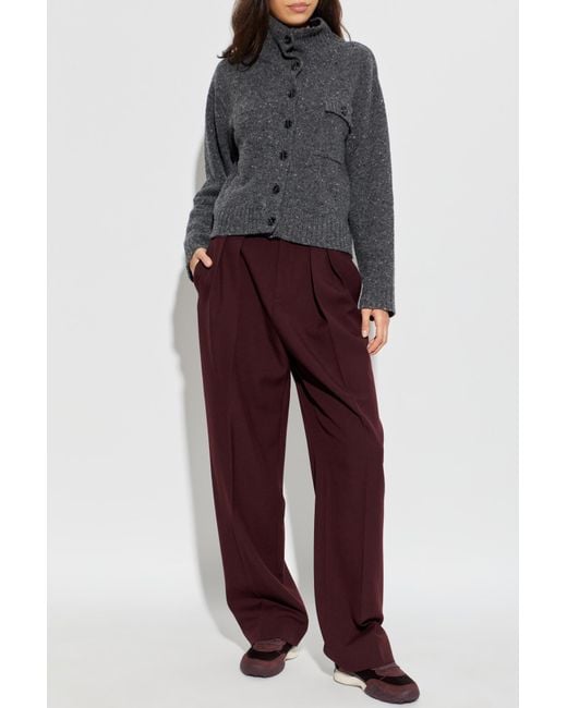 Samsøe & Samsøe Gray Wool Cardigan "Salois"