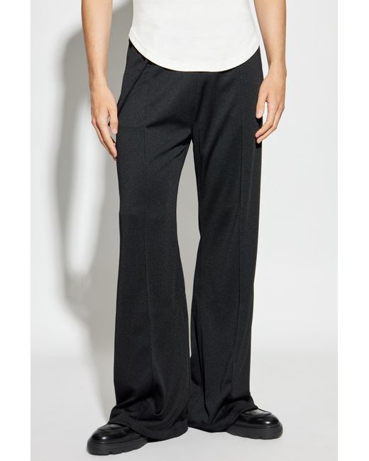 Courreges Black Pants With Logo for men